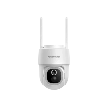 Powerolgoy Built-In Solar Pan & Tilt Outdoor Camera - White