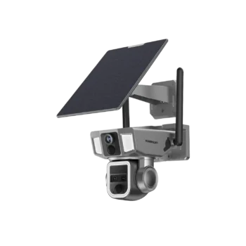 Powerology 4G/WiFi 360° Dual Lens Outdoor Camera - Black