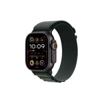 Apple Watch Ultra 2 GPS+Cellular, 49mm Titanium Case with Dark Green Alpine Loop