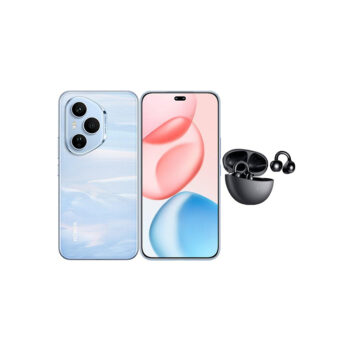 Honor 400 Pro 5G Phone, 6.7”, 512GB, 12GB RAM, 200MP - Blue with Choice Earbuds Clip