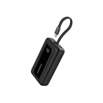 Anker Zolo Power  Bank (20K, 30W, Built-In USB-C Cable)  Black