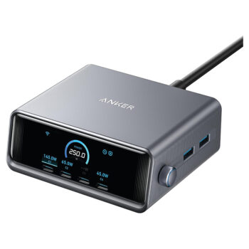 Anker Prime Charger (250W, 6 Ports,  GaNPrime) -Silver