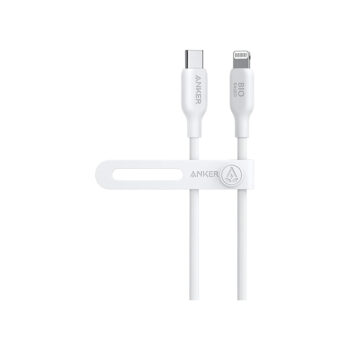 Anker 542 USB-C to  Lightning Cable (Bio-Based) (0.9m/3ft) -White
