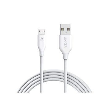 Anker 322 USB-A to USB-C Cable Braided  (0.9m/3ft) -White