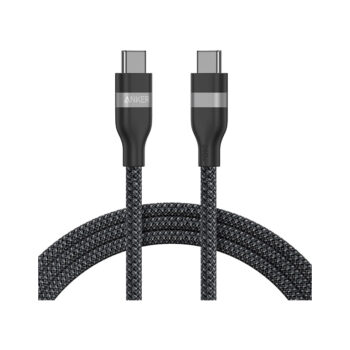 Anker USB-C to USB-C Cable 240W (Upcycled Braided) (1.8m/6ft) -Black