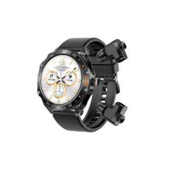 Porodo Hype Smartwatch  With Earbuds-Black