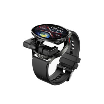 Porodo Pulse Smartwatch  With Earbuds-Black