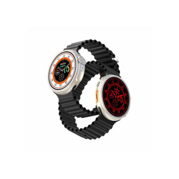 Porodo Ultra Evo Smart Watch 1.51" Wide Touch Screen Black Strap