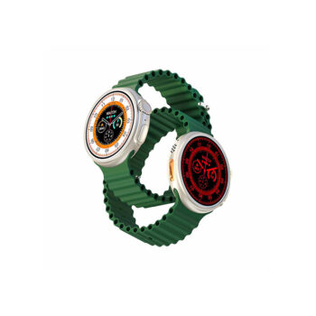 Porodo Ultra Evo Smart Watch 1.51" Wide Touch Screen Green Strap