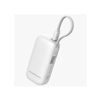 Powerology PD 20W QC 18W PP065 5000mAh Power Bank - White