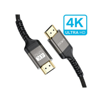 Pawa El-Caro Series 4K  HDMI to HDMI braided  Cable 2m - Black