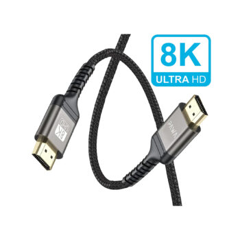 Pawa El-Caro Series 8K  HDMI to HDMI braided  Cable 2m - Black