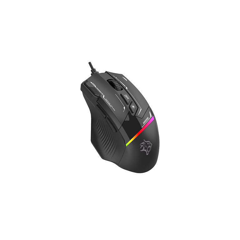 Porodo Gaming 7200 DPI Gaming Mouse 8 Programmable Keys - Black