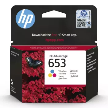 HP 653 Original Tri-Colour Ink Cartridge